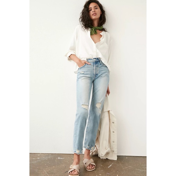 MOTHER Denim - Anthropologie MOTHER The Tomcat Straight Jeans
